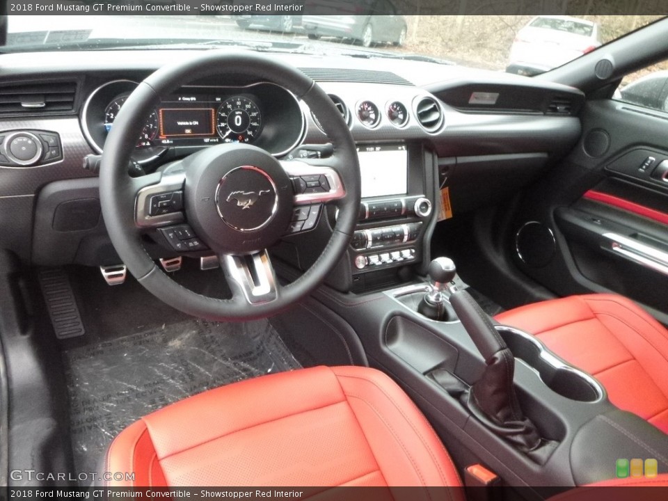 Showstopper Red Interior Photo for the 2018 Ford Mustang GT Premium Convertible #124043893