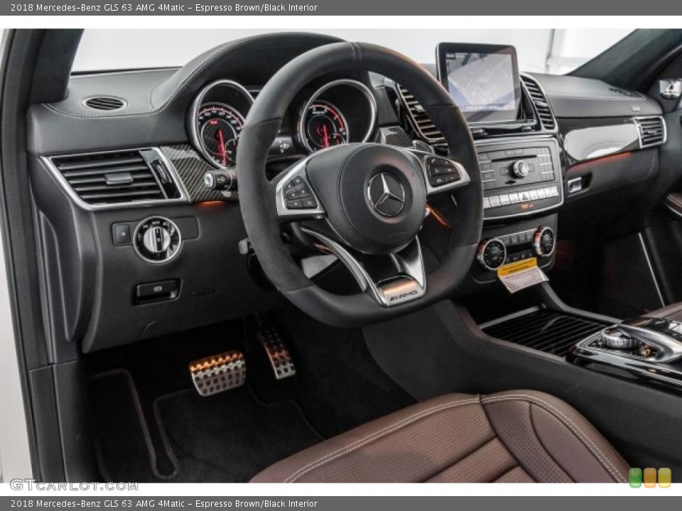 Espresso Brown/Black Interior Dashboard for the 2018 Mercedes-Benz GLS 63 AMG 4Matic #124045813