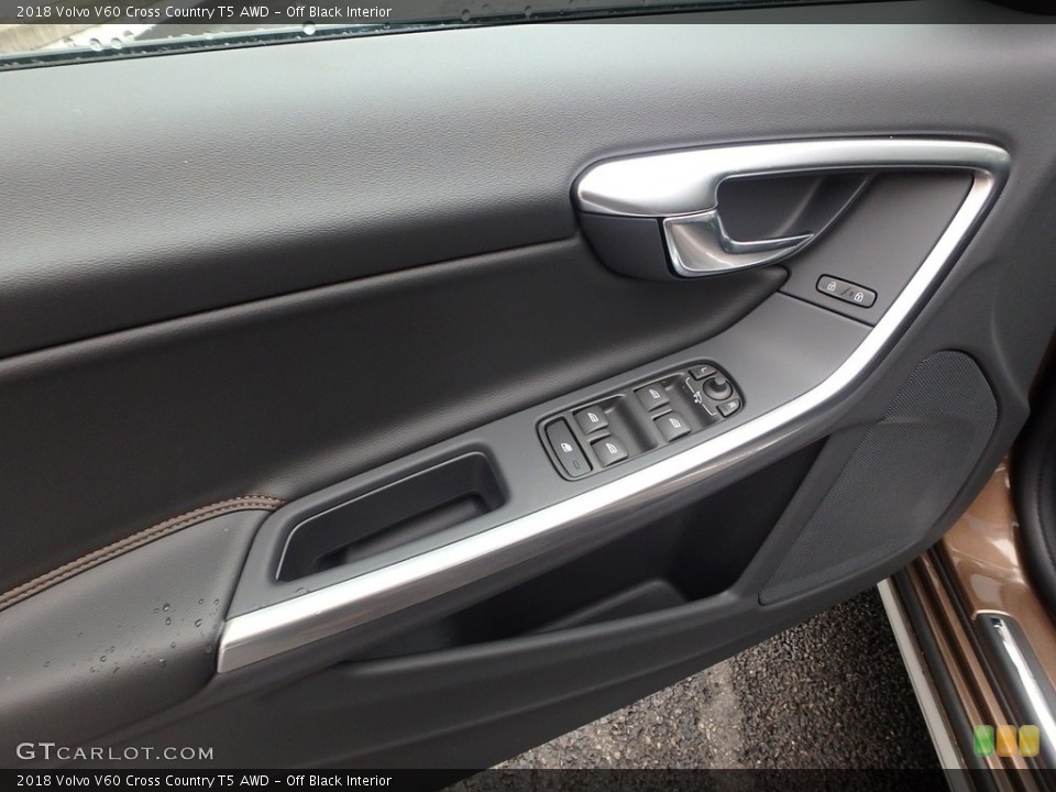 Off Black Interior Door Panel for the 2018 Volvo V60 Cross Country T5 AWD #124049062