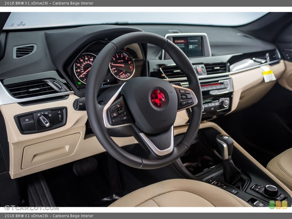 Canberra Beige Interior Dashboard for the 2018 BMW X1 xDrive28i #124050439