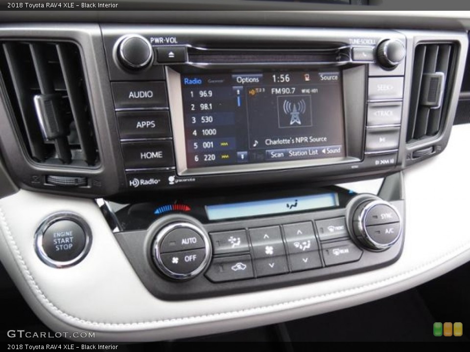 Black Interior Controls for the 2018 Toyota RAV4 XLE #124050661