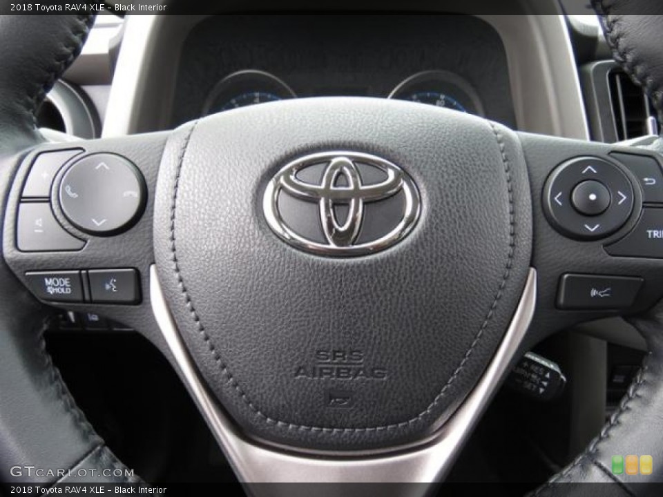 Black Interior Steering Wheel for the 2018 Toyota RAV4 XLE #124050691