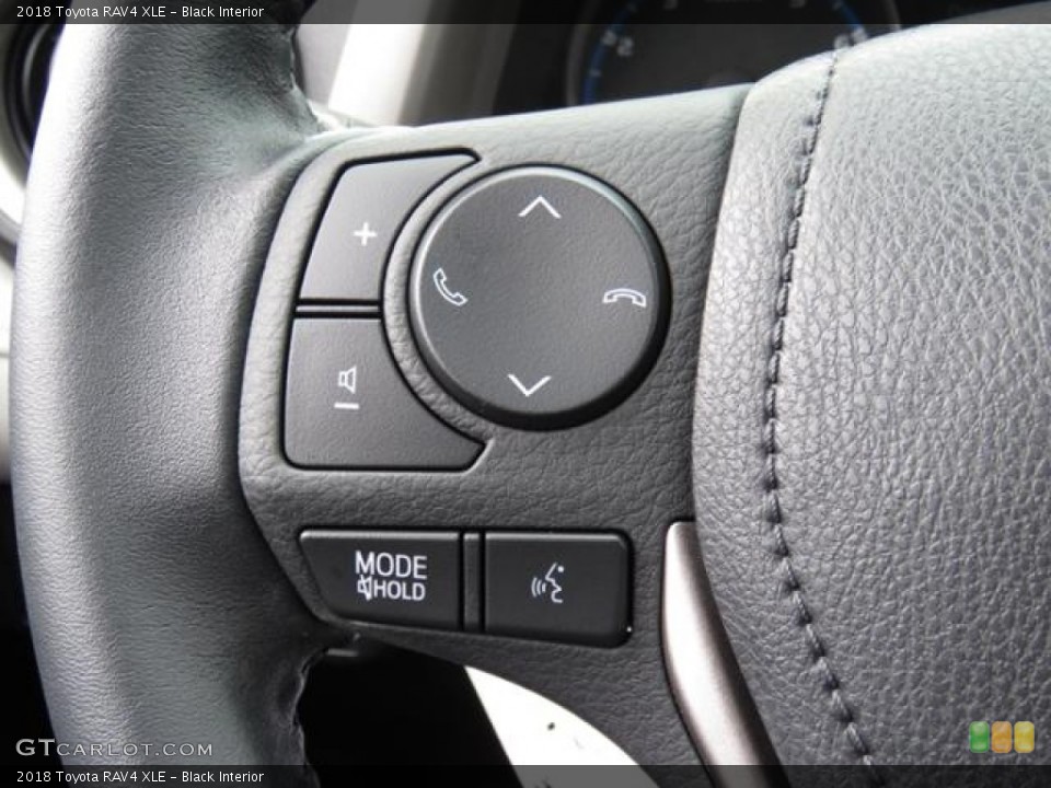 Black Interior Controls for the 2018 Toyota RAV4 XLE #124050700