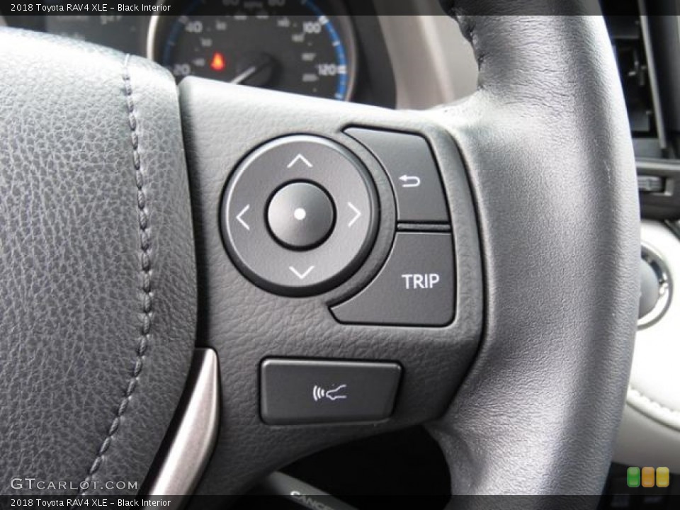 Black Interior Controls for the 2018 Toyota RAV4 XLE #124050709