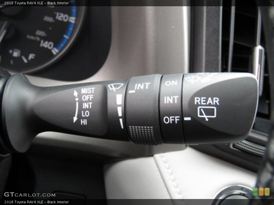 Black Interior Controls for the 2018 Toyota RAV4 XLE #124050724