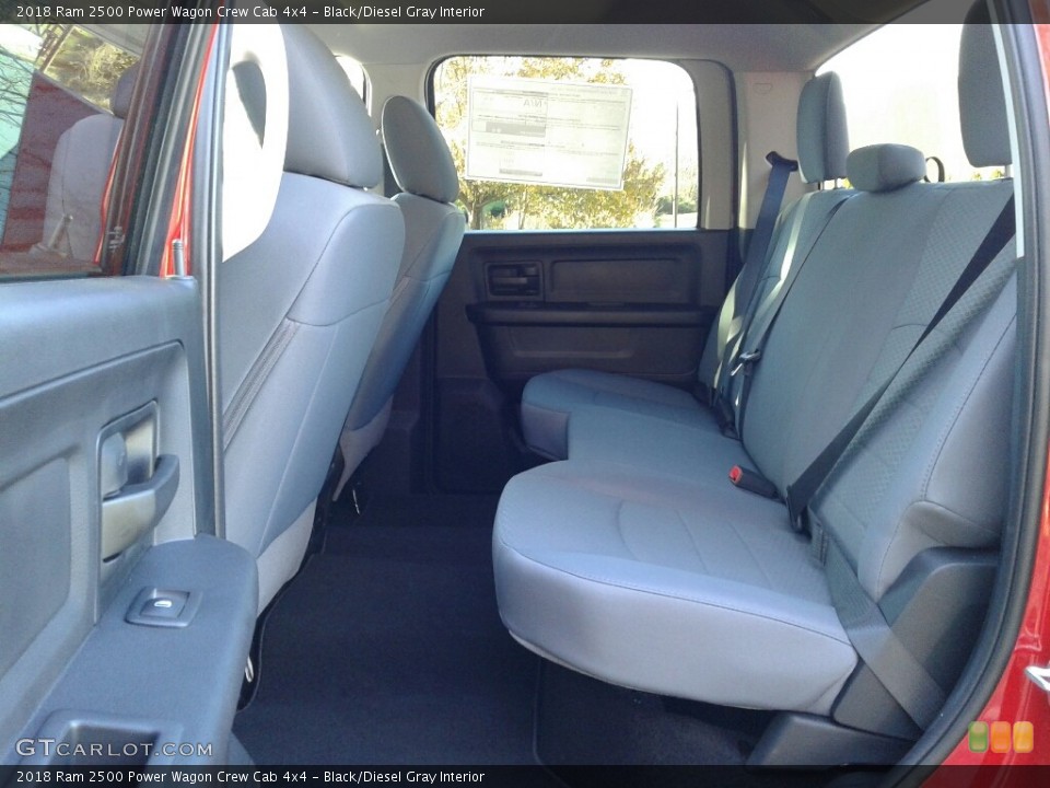 Black/Diesel Gray Interior Rear Seat for the 2018 Ram 2500 Power Wagon Crew Cab 4x4 #124060070