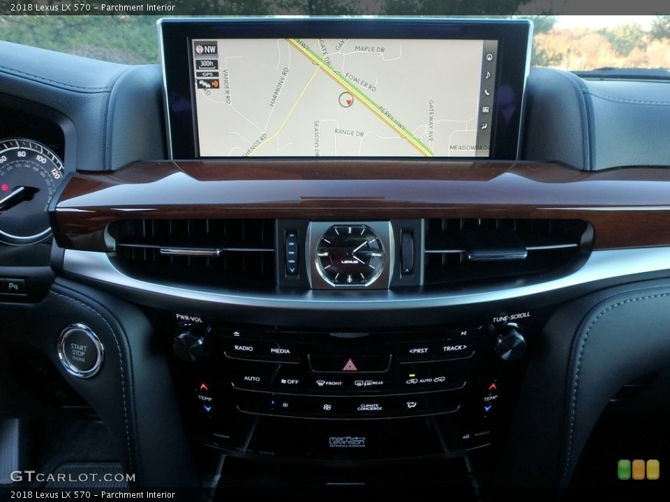 Parchment Interior Navigation for the 2018 Lexus LX 570 #124064477