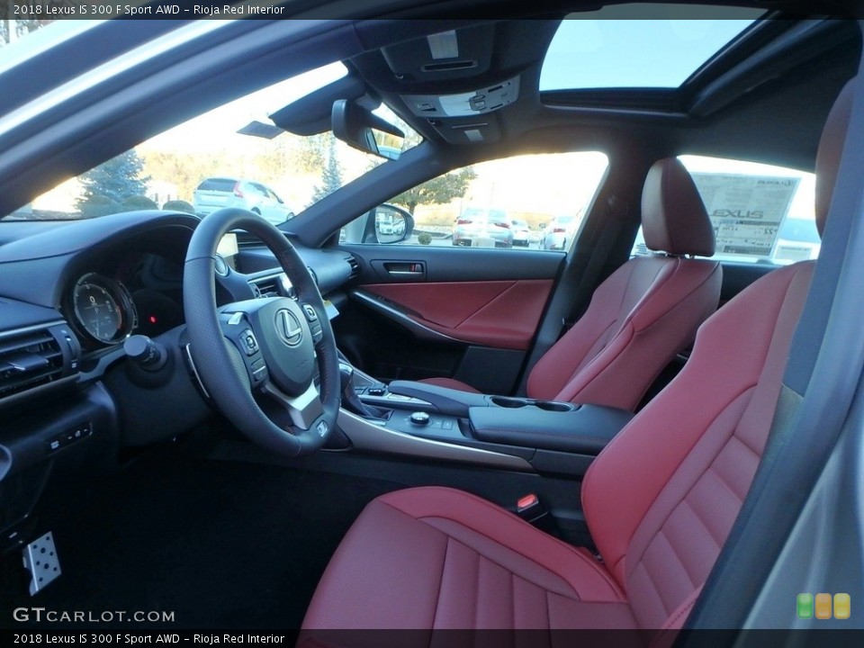 Rioja Red Interior Front Seat for the 2018 Lexus IS 300 F Sport AWD #124064600