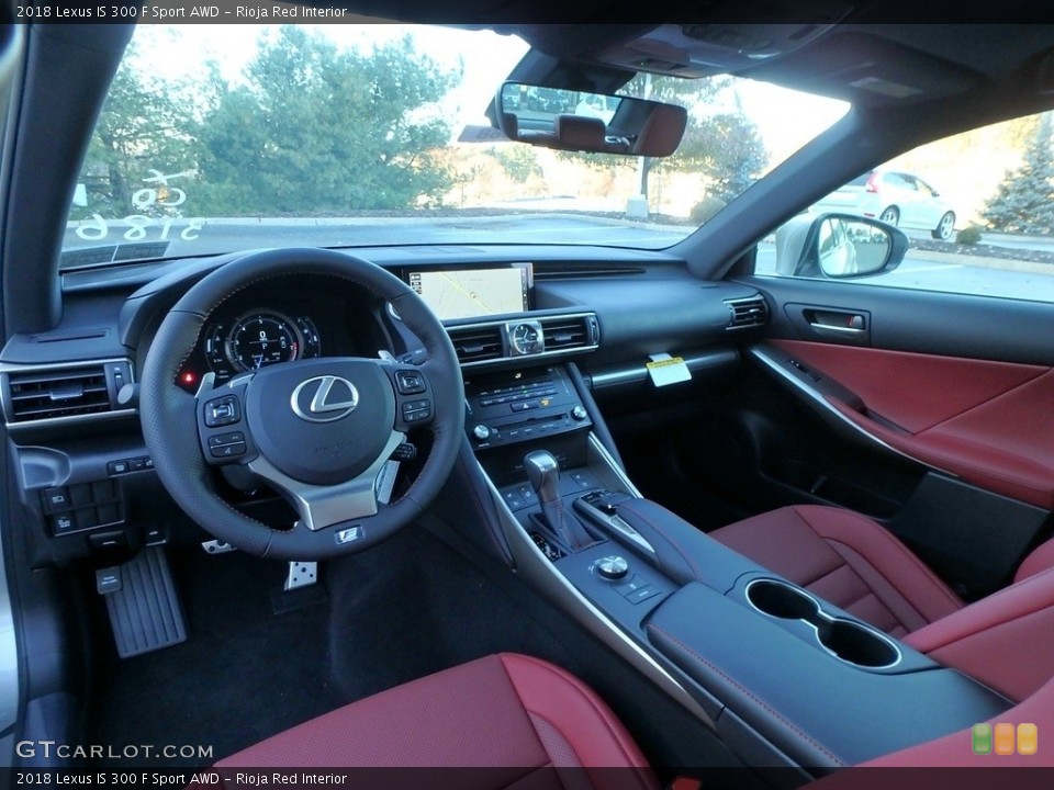 Rioja Red Interior Photo for the 2018 Lexus IS 300 F Sport AWD #124064630