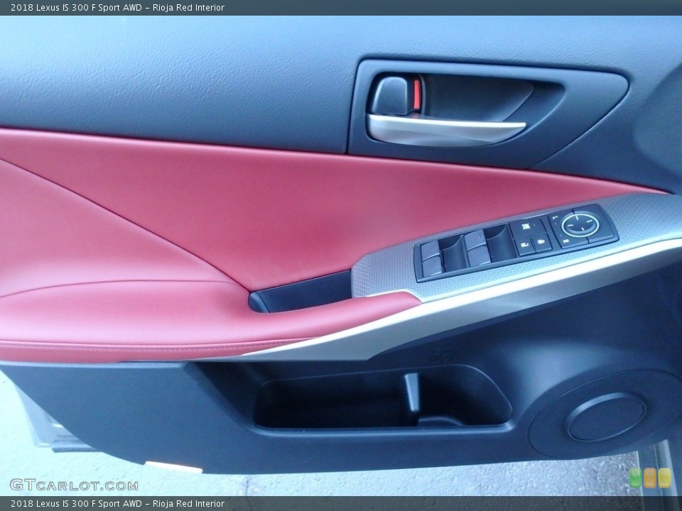Rioja Red Interior Door Panel for the 2018 Lexus IS 300 F Sport AWD #124064645