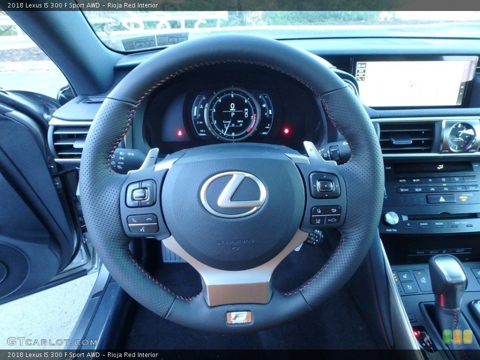 Rioja Red Interior Steering Wheel for the 2018 Lexus IS 300 F Sport AWD #124064672
