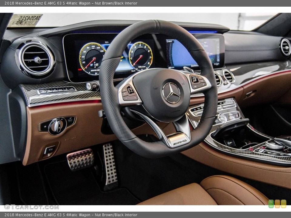 Nut Brown/Black Interior Dashboard for the 2018 Mercedes-Benz E AMG 63 S 4Matic Wagon #124067817