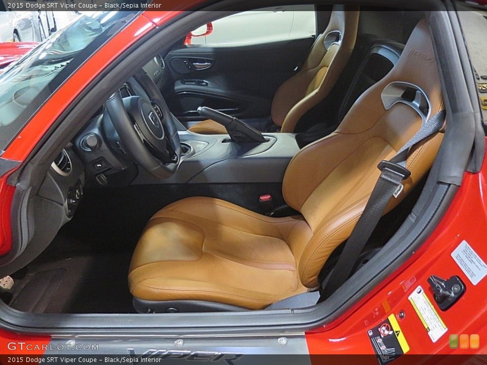 Black/Sepia Interior Photo for the 2015 Dodge SRT Viper Coupe #124068816