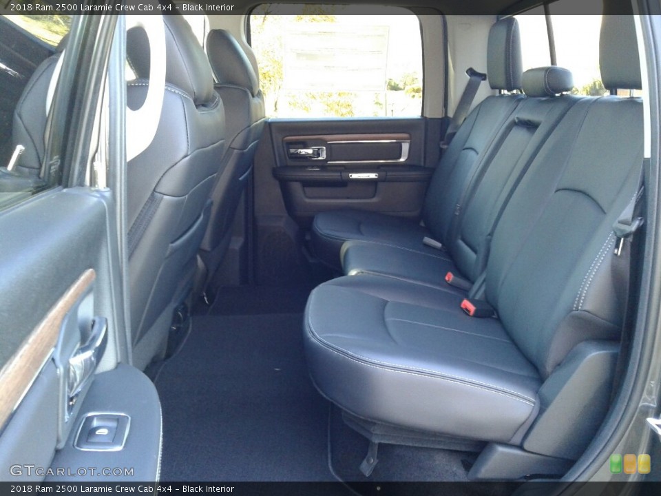 Black Interior Rear Seat for the 2018 Ram 2500 Laramie Crew Cab 4x4 #124090069