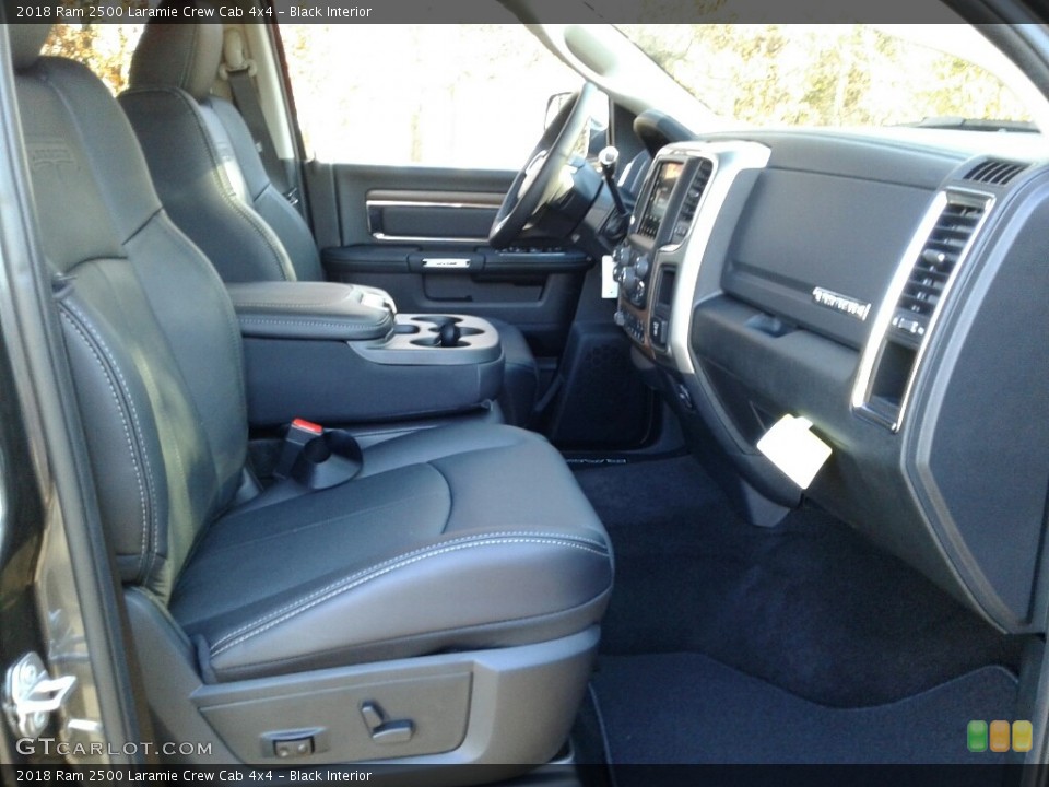 Black Interior Front Seat for the 2018 Ram 2500 Laramie Crew Cab 4x4 #124090207
