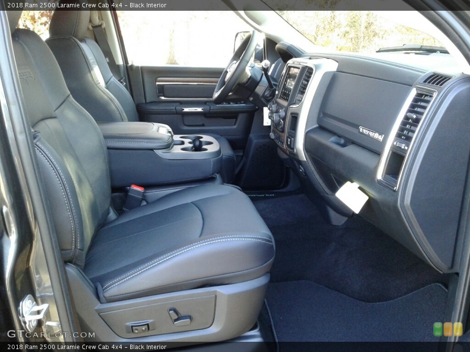 Black Interior Front Seat for the 2018 Ram 2500 Laramie Crew Cab 4x4 #124090264