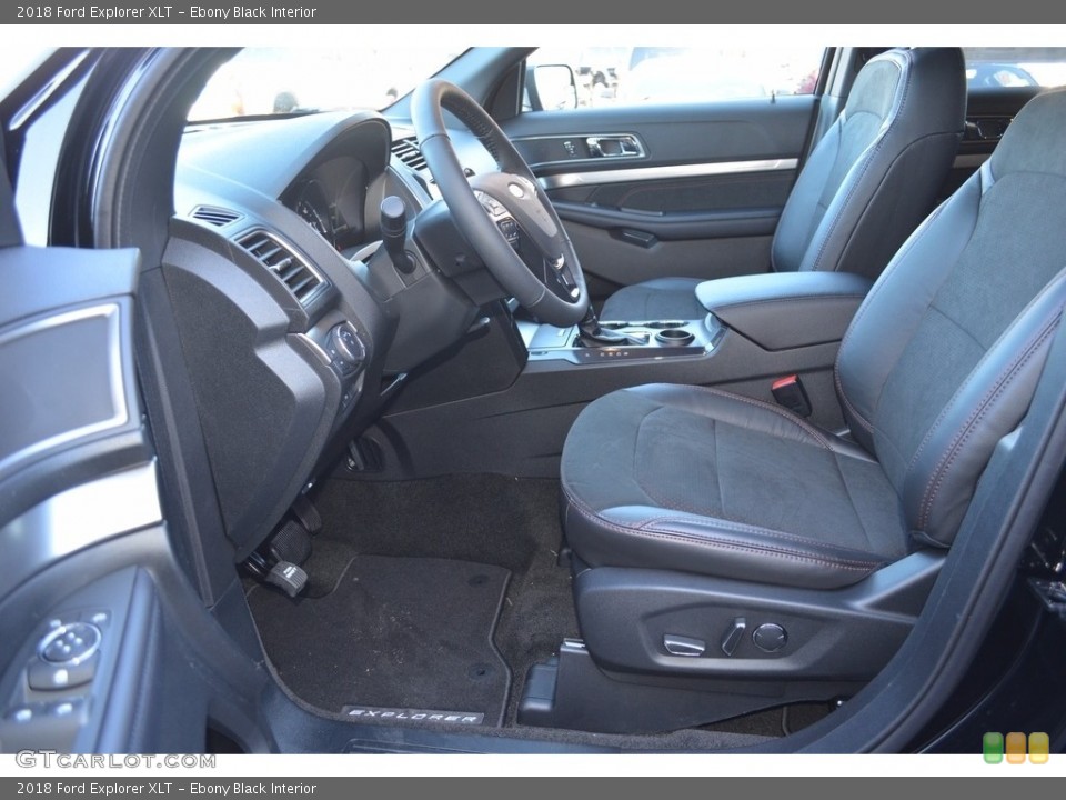 Ebony Black Interior Front Seat for the 2018 Ford Explorer XLT #124090276