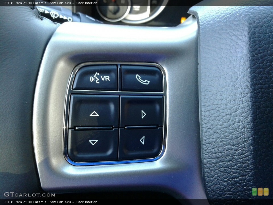 Black Interior Controls for the 2018 Ram 2500 Laramie Crew Cab 4x4 #124090354