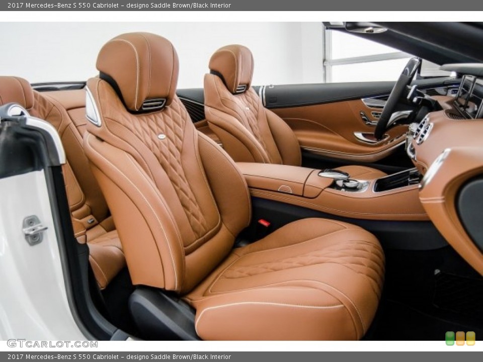 designo Saddle Brown/Black Interior Photo for the 2017 Mercedes-Benz S 550 Cabriolet #124107931