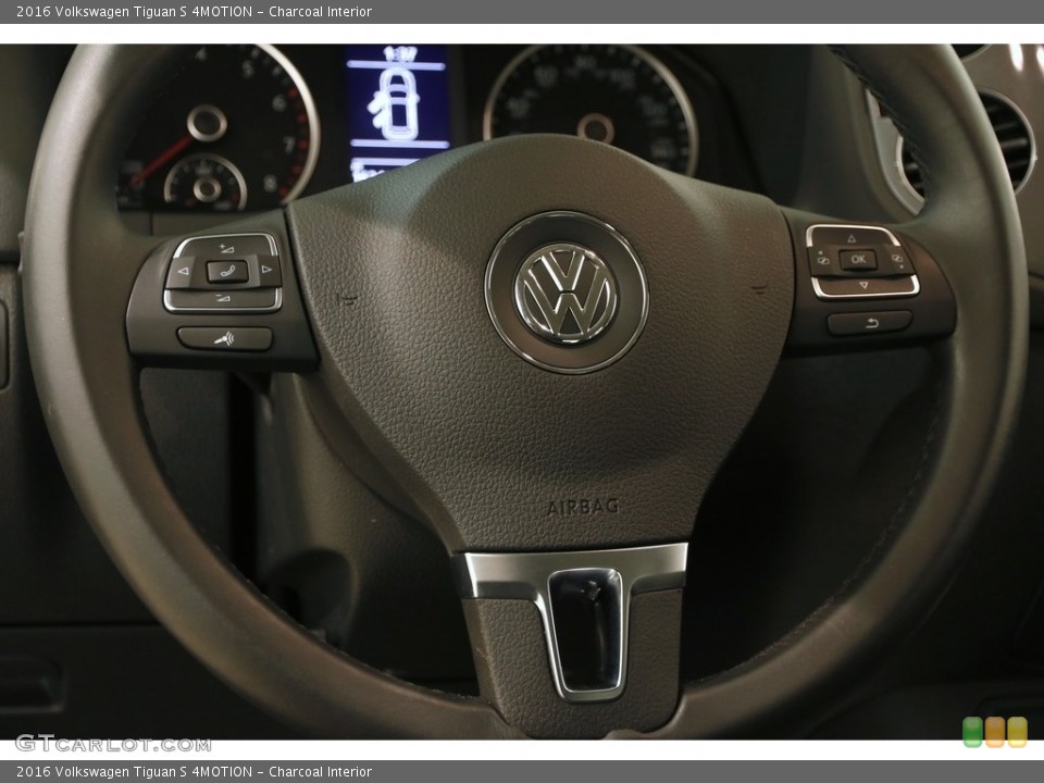 Charcoal Interior Steering Wheel for the 2016 Volkswagen Tiguan S 4MOTION #124111045