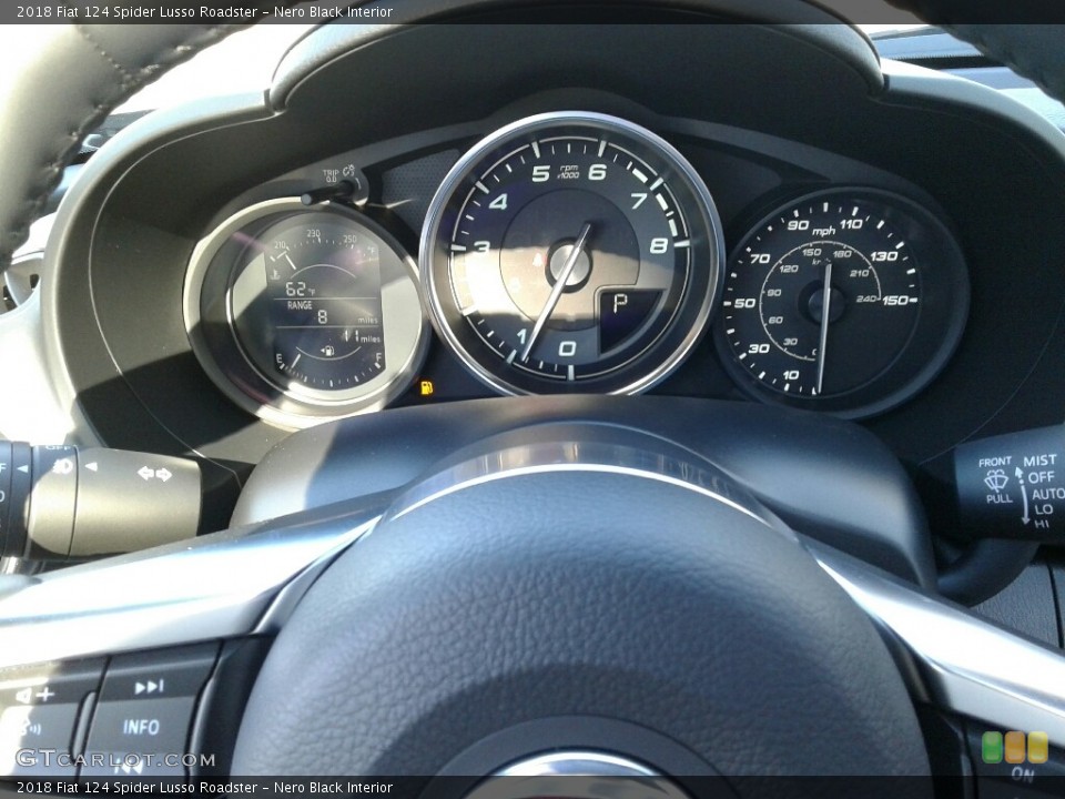 Nero Black Interior Gauges for the 2018 Fiat 124 Spider Lusso Roadster #124113022