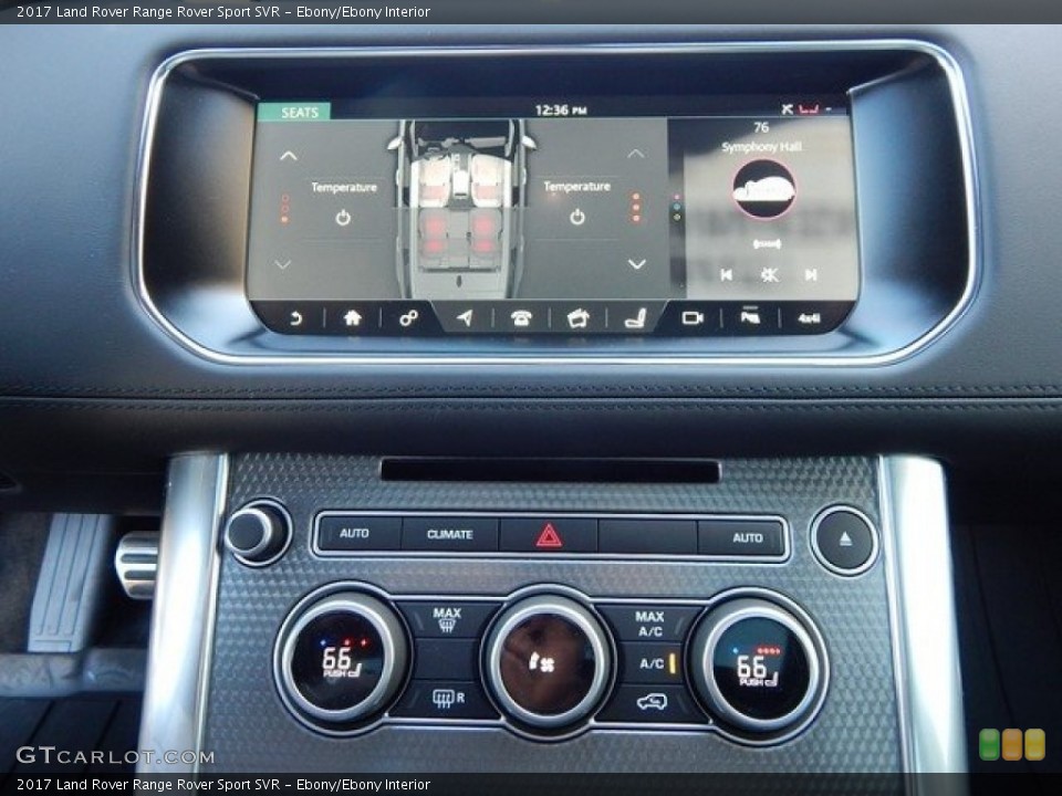 Ebony/Ebony Interior Controls for the 2017 Land Rover Range Rover Sport SVR #124114264