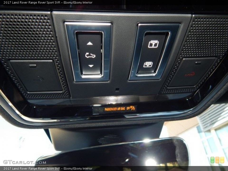 Ebony/Ebony Interior Controls for the 2017 Land Rover Range Rover Sport SVR #124114300