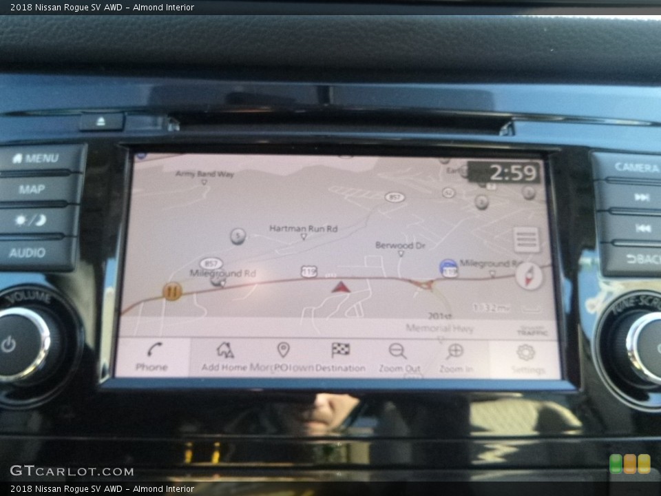 Almond Interior Navigation for the 2018 Nissan Rogue SV AWD #124118398