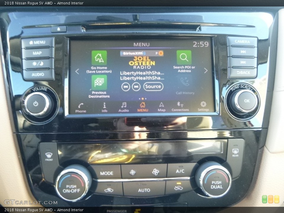 Almond Interior Controls for the 2018 Nissan Rogue SV AWD #124118401