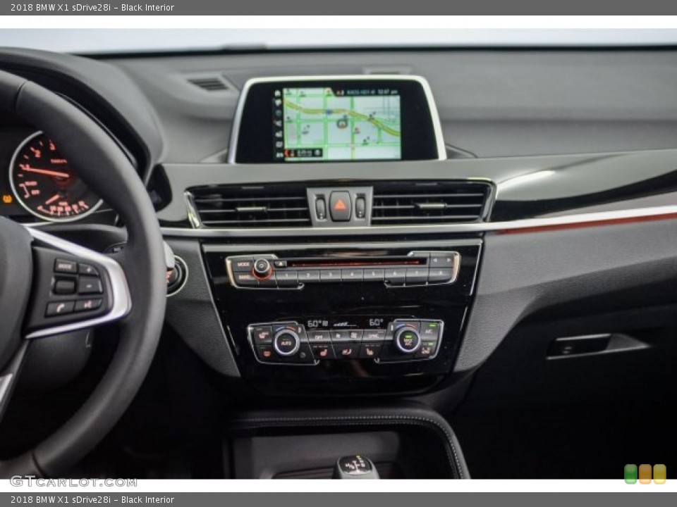 Black Interior Controls for the 2018 BMW X1 sDrive28i #124119067