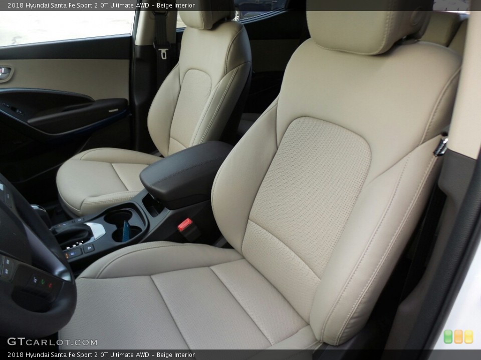 Beige Interior Front Seat for the 2018 Hyundai Santa Fe Sport 2.0T Ultimate AWD #124121482