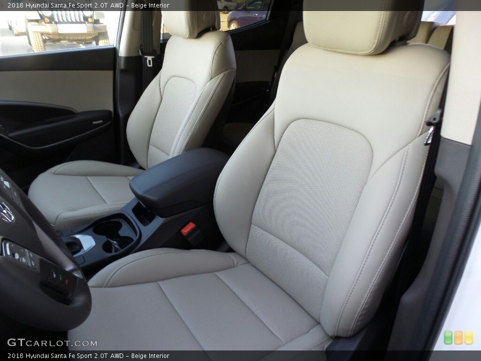 Beige Interior Front Seat for the 2018 Hyundai Santa Fe Sport 2.0T AWD #124122505