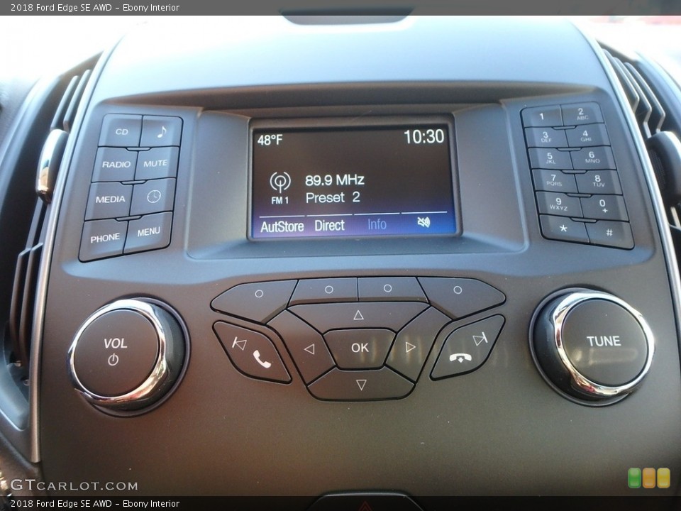 Ebony Interior Controls for the 2018 Ford Edge SE AWD #124123336