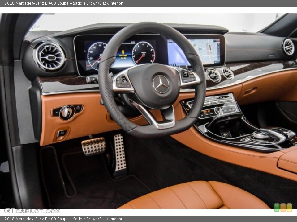 Saddle Brown/Black Interior Prime Interior for the 2018 Mercedes-Benz E 400 Coupe #124132402