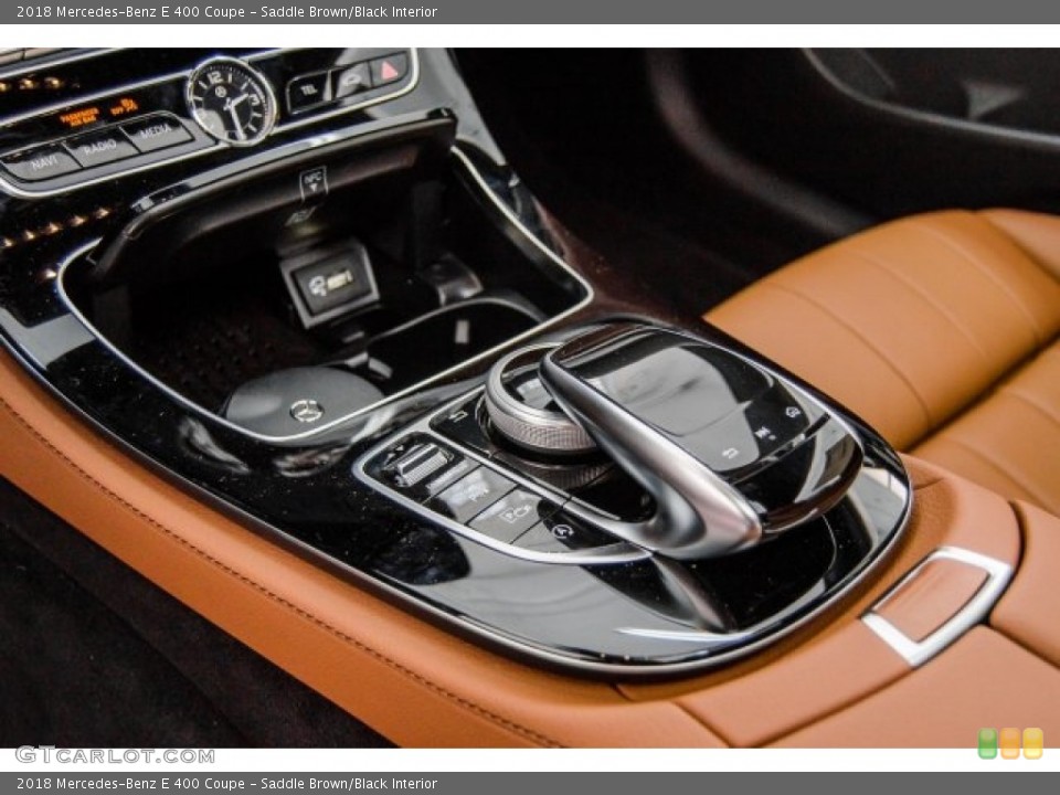 Saddle Brown/Black Interior Transmission for the 2018 Mercedes-Benz E 400 Coupe #124132414