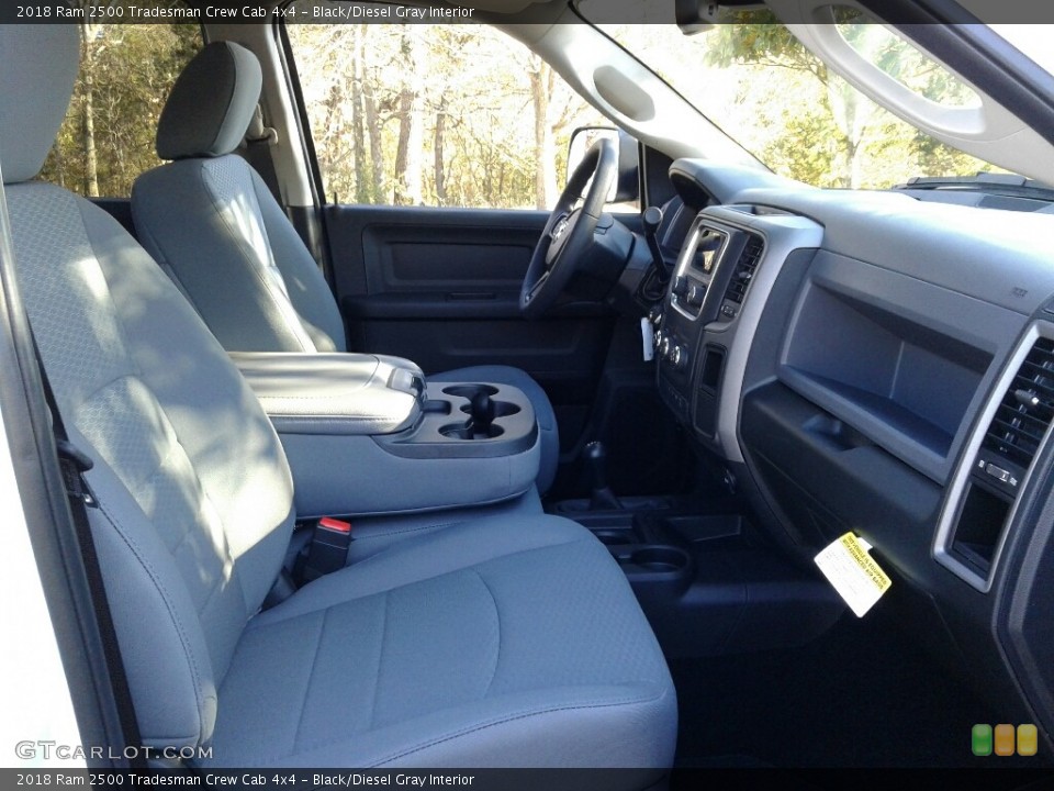 Black/Diesel Gray Interior Front Seat for the 2018 Ram 2500 Tradesman Crew Cab 4x4 #124133983