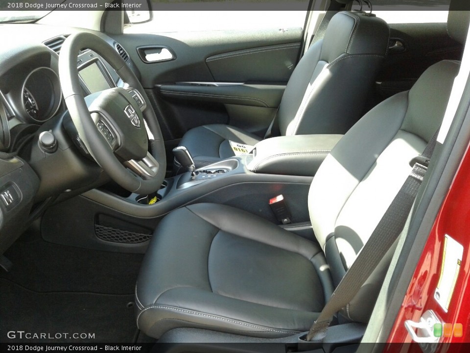 Black Interior Front Seat for the 2018 Dodge Journey Crossroad #124139863