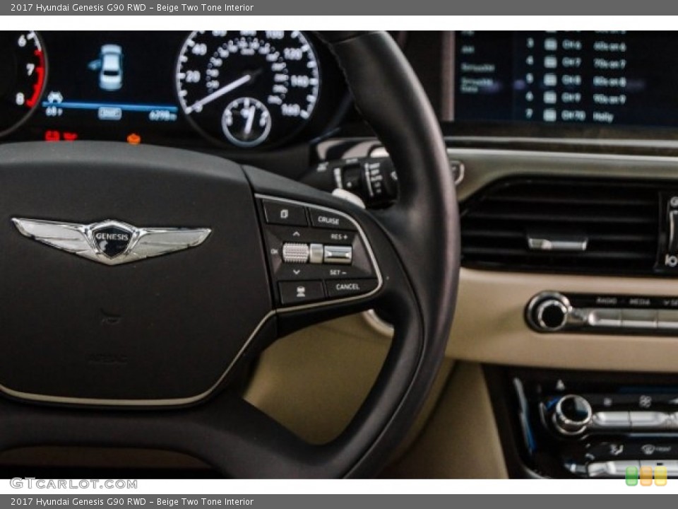 Beige Two Tone Interior Controls for the 2017 Hyundai Genesis G90 RWD #124145006