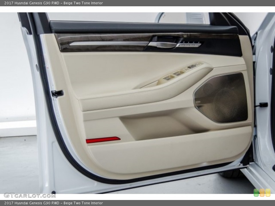 Beige Two Tone Interior Door Panel for the 2017 Hyundai Genesis G90 RWD #124145108