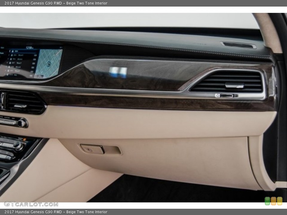 Beige Two Tone Interior Dashboard for the 2017 Hyundai Genesis G90 RWD #124145159