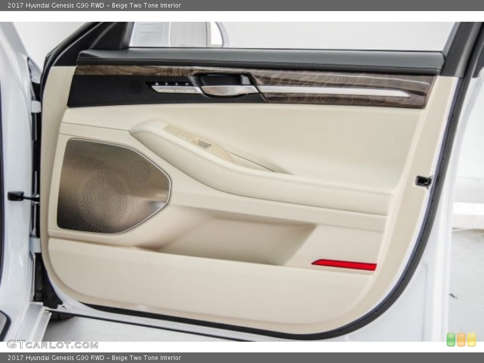 Beige Two Tone Interior Door Panel for the 2017 Hyundai Genesis G90 RWD #124145192