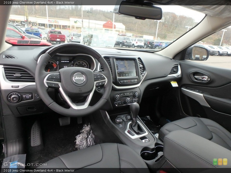 Black Interior Photo for the 2018 Jeep Cherokee Overland 4x4 #124150802
