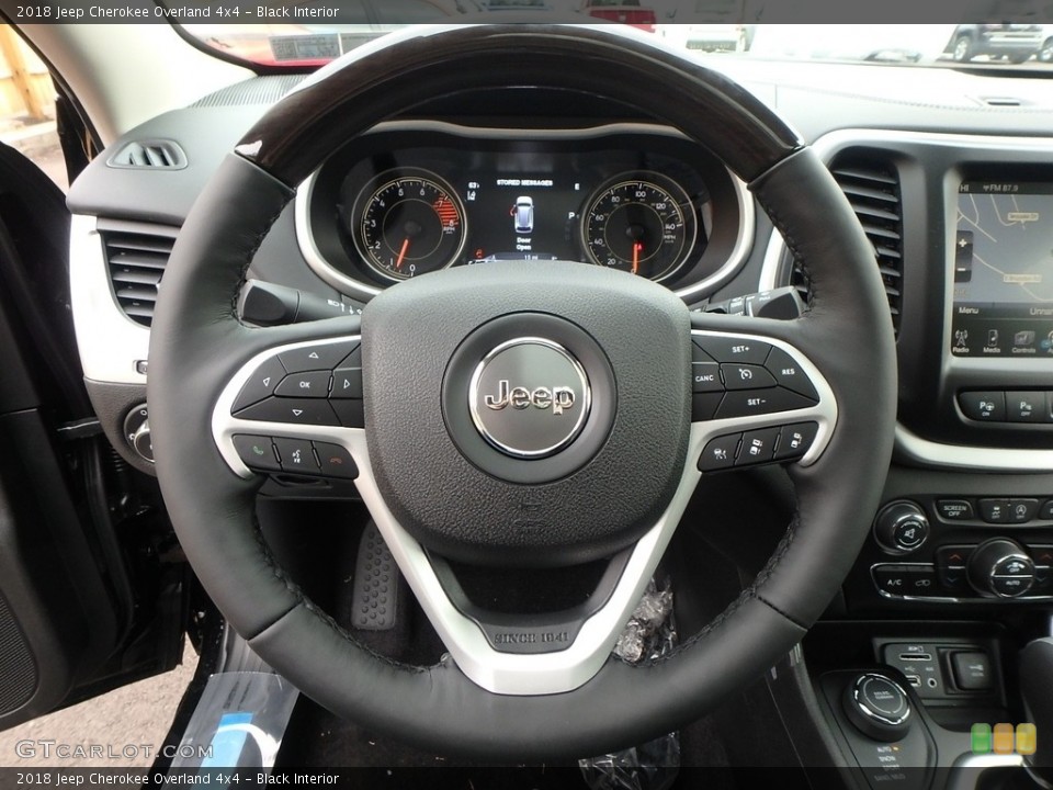 Black Interior Steering Wheel for the 2018 Jeep Cherokee Overland 4x4 #124151042