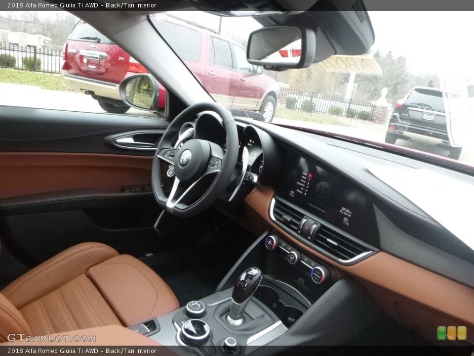 Black/Tan Interior Dashboard for the 2018 Alfa Romeo Giulia Ti AWD #124155224