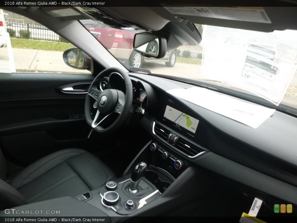 Black/Dark Gray Interior Dashboard for the 2018 Alfa Romeo Giulia AWD #124158170