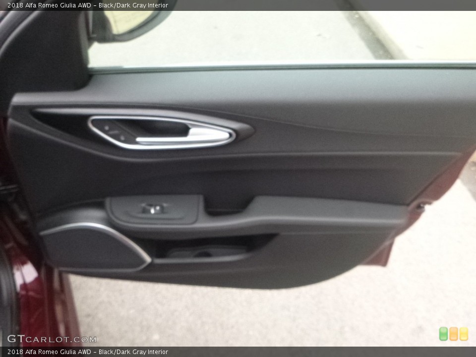 Black/Dark Gray Interior Door Panel for the 2018 Alfa Romeo Giulia AWD #124158188