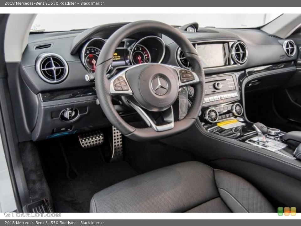 Black Interior Dashboard for the 2018 Mercedes-Benz SL 550 Roadster #124167037