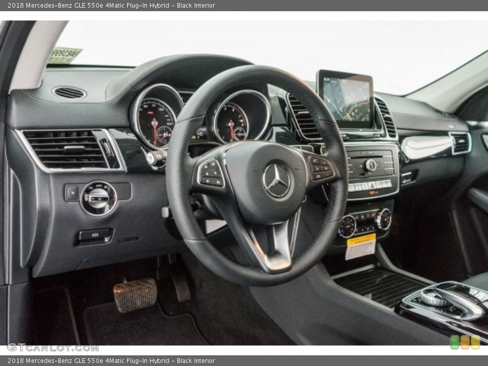 Black Interior Steering Wheel for the 2018 Mercedes-Benz GLE 550e 4Matic Plug-In Hybrid #124168304