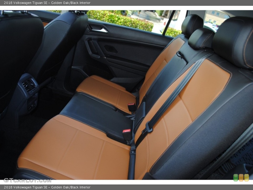 Golden Oak/Black Interior Rear Seat for the 2018 Volkswagen Tiguan SE #124168700