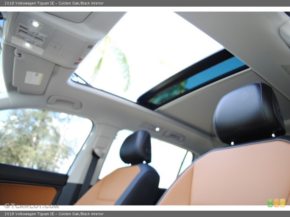 Golden Oak/Black Interior Sunroof for the 2018 Volkswagen Tiguan SE #124168790